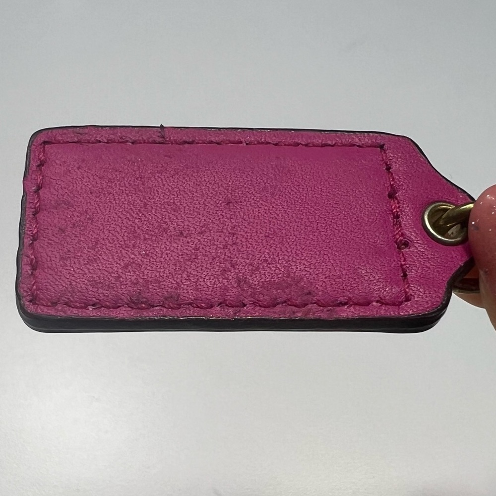 Coach Pink Bag Tag - Picture 7 of 7